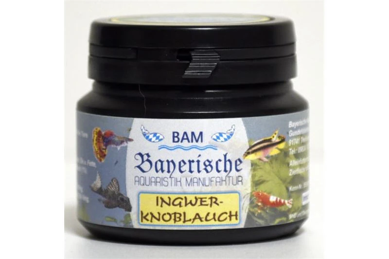 BAM Ingwer-Knoblauch, Futtergranulat Für Zierfische, Körnung 0,6-0,9 Mm, 100 G 1 BAM Ingwer-Knoblauch, Futtergranulat Für Zierfische, Körnung 0,6-0,9 Mm, 100 G