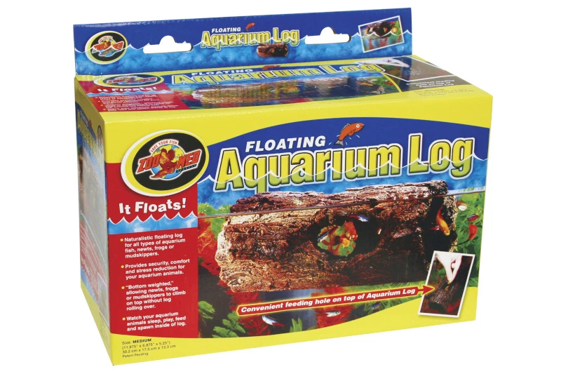 Zoomed Floating Aquarium Log MED 1 Zoomed Floating Aquarium Log MED