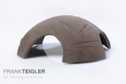 Aquariumkeramik Axolotl Iglu Ø 18 Cm Schwarz