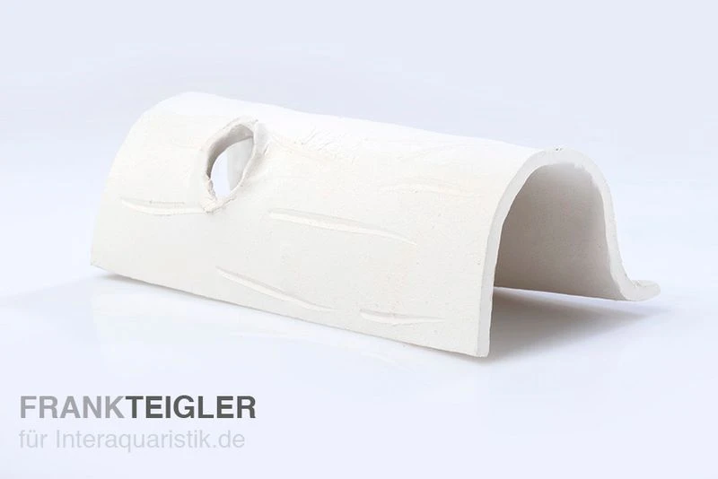 Aquariumkeramik Axolotl Tunnel Mit Fenster 18-20 Cm Weiss 1 Aquariumkeramik Axolotl Tunnel Mit Fenster 18-20 Cm Weiss