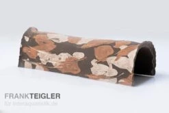 Aquariumkeramik Axolotl Tunnel 30 Cm Camouflage